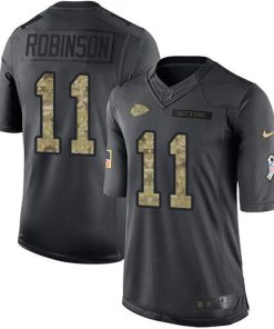 Nike Kansas City Chiefs #11 Demarcus Robinson Black Stitched NFL Limited 2016 Salute To Service Jersey