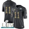 Nike Kansas City Chiefs #11 Demarcus Robinson Black Super Bowl LIV 2020 Stitched NFL Limited 2016 Salute to Service Jersey