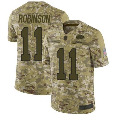 Nike Kansas City Chiefs #11 Demarcus Robinson Camo Stitched NFL Limited 2018 Salute To Service Jersey