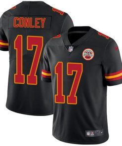 Nike Kansas City Chiefs #17 Chris Conley Black Stitched NFL Limited Rush Jersey