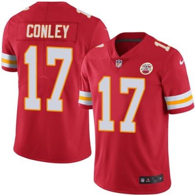 Nike Kansas City Chiefs #17 Chris Conley Red Team Color Stitched NFL Vapor Untouchable Limited Jersey