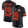 Nike Kansas City Chiefs #19 Joe Montana Black Stitched NFL Limited Rush Jersey