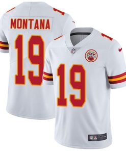Nike Kansas City Chiefs #19 Joe Montana White Stitched NFL Vapor Untouchable Limited Jersey