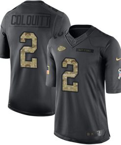 Nike Kansas City Chiefs #2 Dustin Colquitt Black Stitched NFL Limited 2016 Salute to Service Jersey