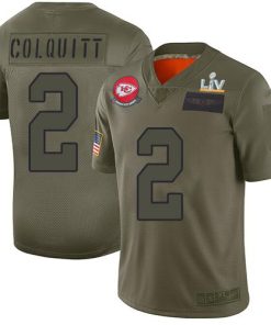 Nike Kansas City Chiefs #2 Dustin Colquitt Camo Super Bowl LV Bound Stitched NFL Limited 2019 Salute To Service Jersey
