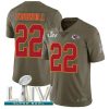 Nike Kansas City Chiefs #22 Juan Thornhill Olive Super Bowl LIV 2020 Stitched NFL Limited 2017 Salute To Service Jersey