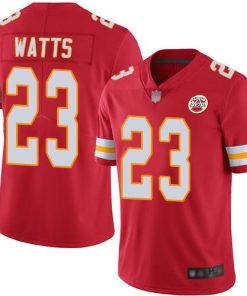 Nike Kansas City Chiefs #23 Armani Watts Red Team Color Stitched NFL Vapor Untouchable Limited Jersey