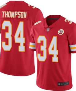 Nike Kansas City Chiefs #34 Darwin Thompson Red Team Color Stitched NFL Vapor Untouchable Limited Jersey