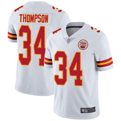 Nike Kansas City Chiefs #34 Darwin Thompson White Stitched NFL Vapor Untouchable Limited Jersey
