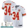 Nike Kansas City Chiefs #34 Darwin Thompson White Super Bowl LIV 2020 Stitched NFL Vapor Untouchable Limited Jersey