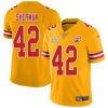 Nike Kansas City Chiefs #42 Anthony Sherman Gold Super Bowl LV Bound Stitched NFL Limited Inverted Legend Jersey