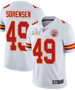 Nike Kansas City Chiefs #49 Daniel Sorensen White Super Bowl LV Bound Stitched NFL Vapor Untouchable Limited Jersey