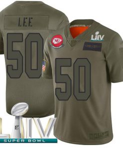 Nike Kansas City Chiefs #50 Darron Lee Camo Super Bowl LIV 2020 Stitched NFL Limited 2019 Salute To Service Jersey