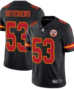 Nike Kansas City Chiefs #53 Anthony Hitchens Black Stitched NFL Limited Rush Jersey