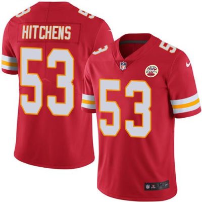 Nike Kansas City Chiefs #53 Anthony Hitchens Red Team Color Stitched NFL Vapor Untouchable Limited Jersey