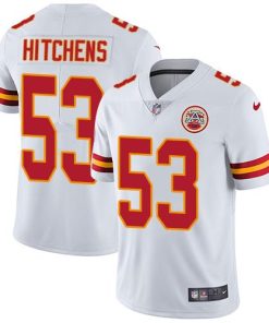 Nike Kansas City Chiefs #53 Anthony Hitchens White Stitched NFL Vapor Untouchable Limited Jersey