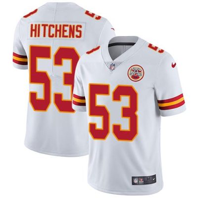 Nike Kansas City Chiefs #53 Anthony Hitchens White Stitched NFL Vapor Untouchable Limited Jersey