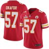 Nike Kansas City Chiefs #57 Alex Okafor Red Team Color Super Bowl LV Bound Stitched NFL Vapor Untouchable Limited Jersey