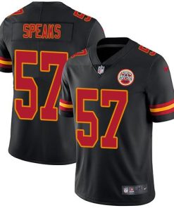 Nike Kansas City Chiefs #57 Breeland Speaks Black Stitched NFL Limited Rush Jersey