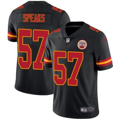 Nike Kansas City Chiefs #57 Breeland Speaks Black Stitched NFL Limited Rush Jersey