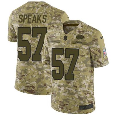 Nike Kansas City Chiefs #57 Breeland Speaks Camo Stitched NFL Limited 2018 Salute To Service Jersey