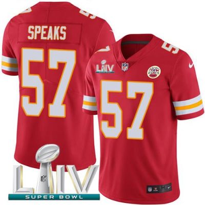 Nike Kansas City Chiefs #57 Breeland Speaks Red Super Bowl LIV 2020 Team Color Stitched NFL Vapor Untouchable Limited Jersey