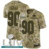 Nike Kansas City Chiefs #90 Emmanuel Ogbah Camo Super Bowl LIV 2020 Stitched NFL Limited 2018 Salute To Service Jersey