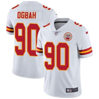 Nike Kansas City Chiefs #90 Emmanuel Ogbah White Stitched NFL Vapor Untouchable Limited Jersey