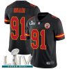 Nike Kansas City Chiefs #91 Derrick Nnadi Black Super Bowl LIV 2020 Stitched NFL Limited Rush Jersey