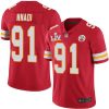 Nike Kansas City Chiefs #91 Derrick Nnadi Red Team Color Super Bowl LV Bound Stitched NFL Vapor Untouchable Limited Jersey