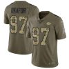 Nike Kansas City Chiefs #97 Alex Okafor Olive/Camo Stitched NFL Limited 2017 Salute To Service Jersey