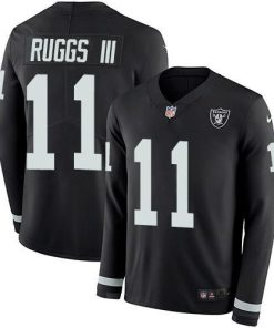 Nike Las Vegas Raiders #11 Henry Ruggs III Black Team Color Stitched NFL Limited Therma Long Sleeve Jersey
