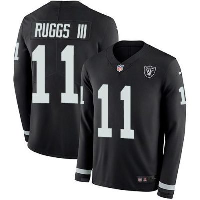 Nike Las Vegas Raiders #11 Henry Ruggs III Black Team Color Stitched NFL Limited Therma Long Sleeve Jersey