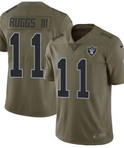 Nike Las Vegas Raiders #11 Henry Ruggs III Olive Stitched NFL Limited 2017 Salute To Service Jersey