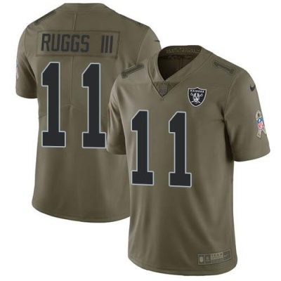 Nike Las Vegas Raiders #11 Henry Ruggs III Olive Stitched NFL Limited 2017 Salute To Service Jersey
