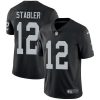 Nike Las Vegas Raiders #12 Kenny Stabler Black Team Color Stitched NFL Vapor Untouchable Limited Jersey