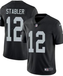 Nike Las Vegas Raiders #12 Kenny Stabler Black Team Color Stitched NFL Vapor Untouchable Limited Jersey