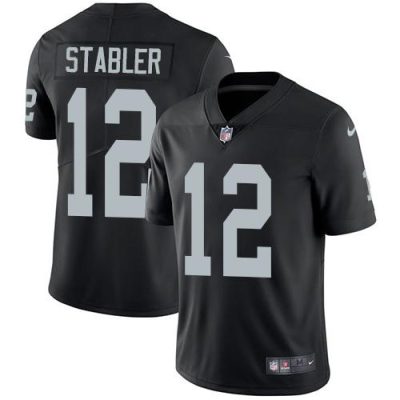 Nike Las Vegas Raiders #12 Kenny Stabler Black Team Color Stitched NFL Vapor Untouchable Limited Jersey