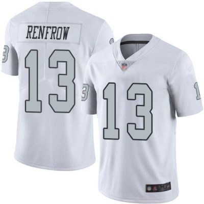 Nike Las Vegas Raiders #13 Hunter Renfrow White Stitched NFL Limited Rush Jersey