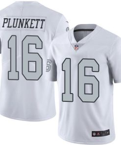 Nike Las Vegas Raiders #16 Jim Plunkett White Stitched NFL Limited Rush Jersey
