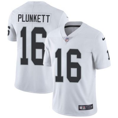 Nike Las Vegas Raiders #16 Jim Plunkett White Stitched NFL Vapor Untouchable Limited Jersey