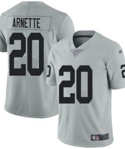 Nike Las Vegas Raiders #20 Damon Arnette Silver Stitched NFL Limited Inverted Legend Jersey