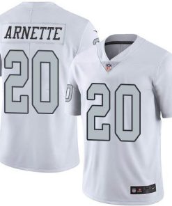 Nike Las Vegas Raiders #20 Damon Arnette White Stitched NFL Limited Rush Jersey