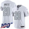 Nike Las Vegas Raiders #20 Damon Arnette White Stitched NFL Limited Rush 100th Season Jersey