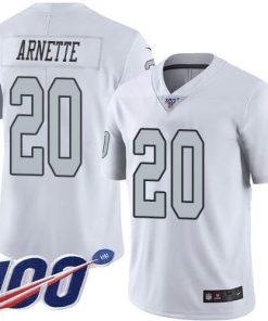 Nike Las Vegas Raiders #20 Damon Arnette White Stitched NFL Limited Rush 100th Season Jersey