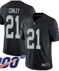 Nike Las Vegas Raiders #21 Gareon Conley Black Team Color Stitched NFL 100th Season Vapor Limited Jersey
