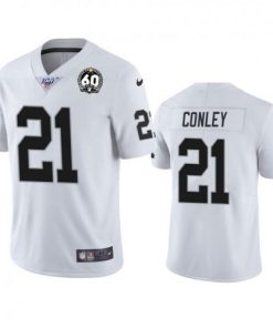 Nike Las Vegas Raiders #21 Gareon Conley White 60th Anniversary Vapor Limited Stitched NFL 100th Season Jersey