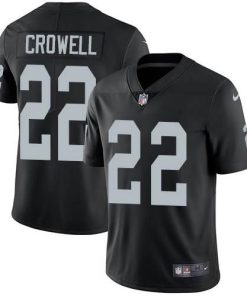 Nike Las Vegas Raiders #22 Isaiah Crowell Black Team Color Stitched NFL Vapor Untouchable Limited Jersey