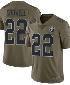 Nike Las Vegas Raiders #22 Isaiah Crowell Olive Stitched NFL Limited 2017 Salute To Service Jersey