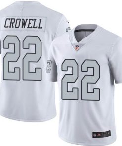 Nike Las Vegas Raiders #22 Isaiah Crowell White Stitched NFL Limited Rush Jersey
